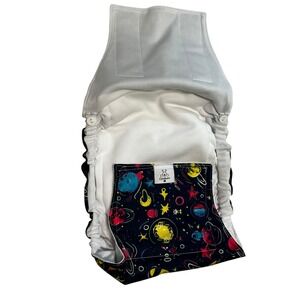 CuteBone Reusable Dog Diaper –‎ Large | Space Print | Washable & Adjustable